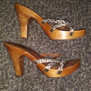 Two Lips wooden Heels